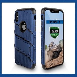 iPhone X Heavy Duty Rugged Kickstand Holster Combo